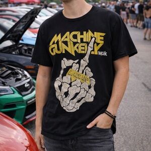 Machine Gun Kelly Black Graphic Youth T-Shirt Size L